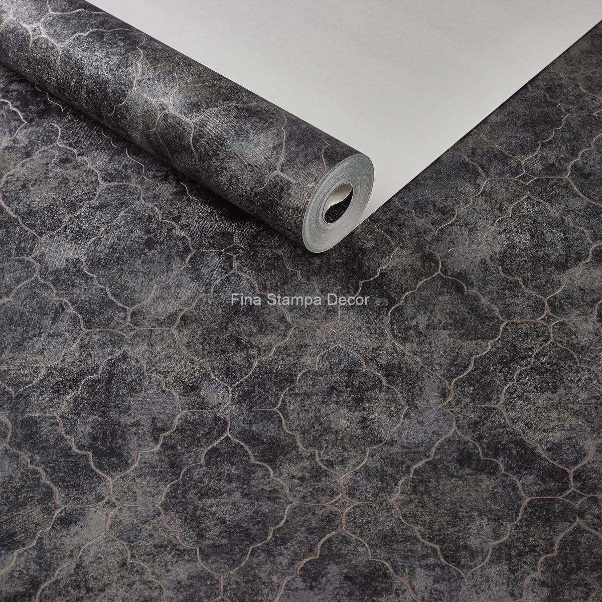 Papel de Parede Arabesco Cinza - Imagem 2