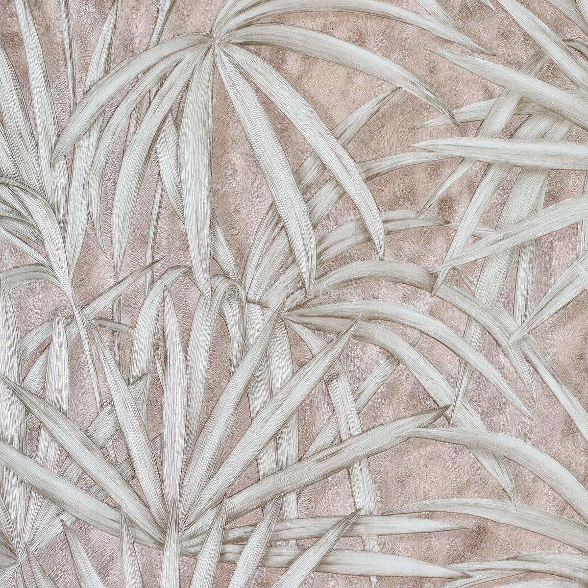 papel de parede folhas bege