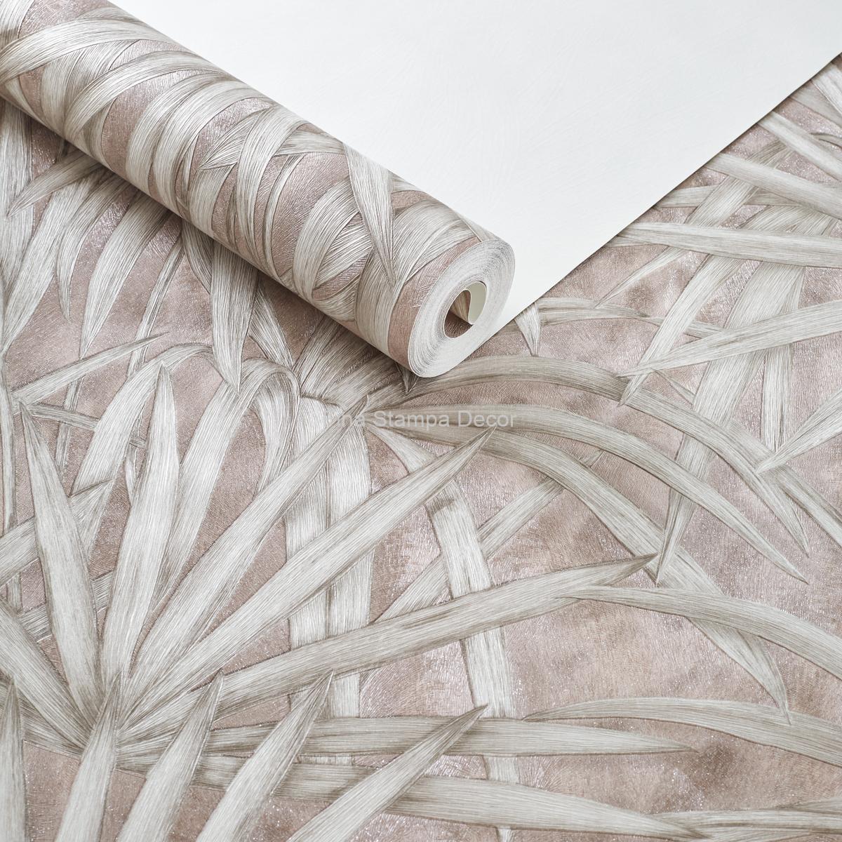 Papel de Parede Folhas Bege - Imagem 2