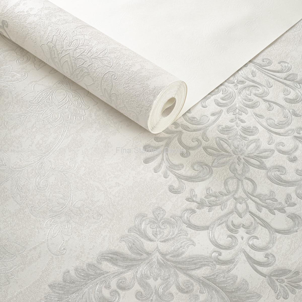 Papel de Parede Adamascado Cinza - Imagem 2