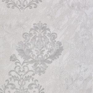 Papel de Parede Cinza Adamascado