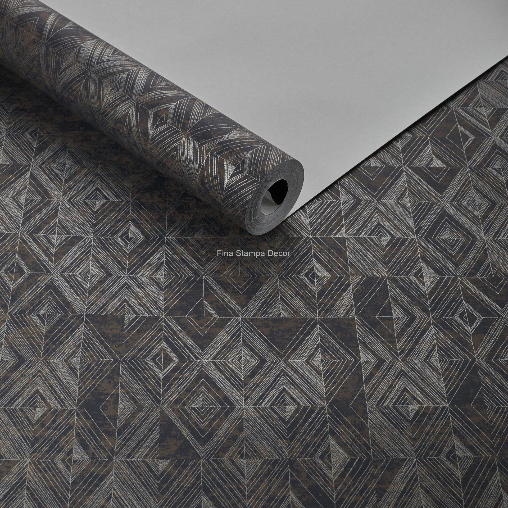 Papel de parede Marrom Losangos - Imagem 2