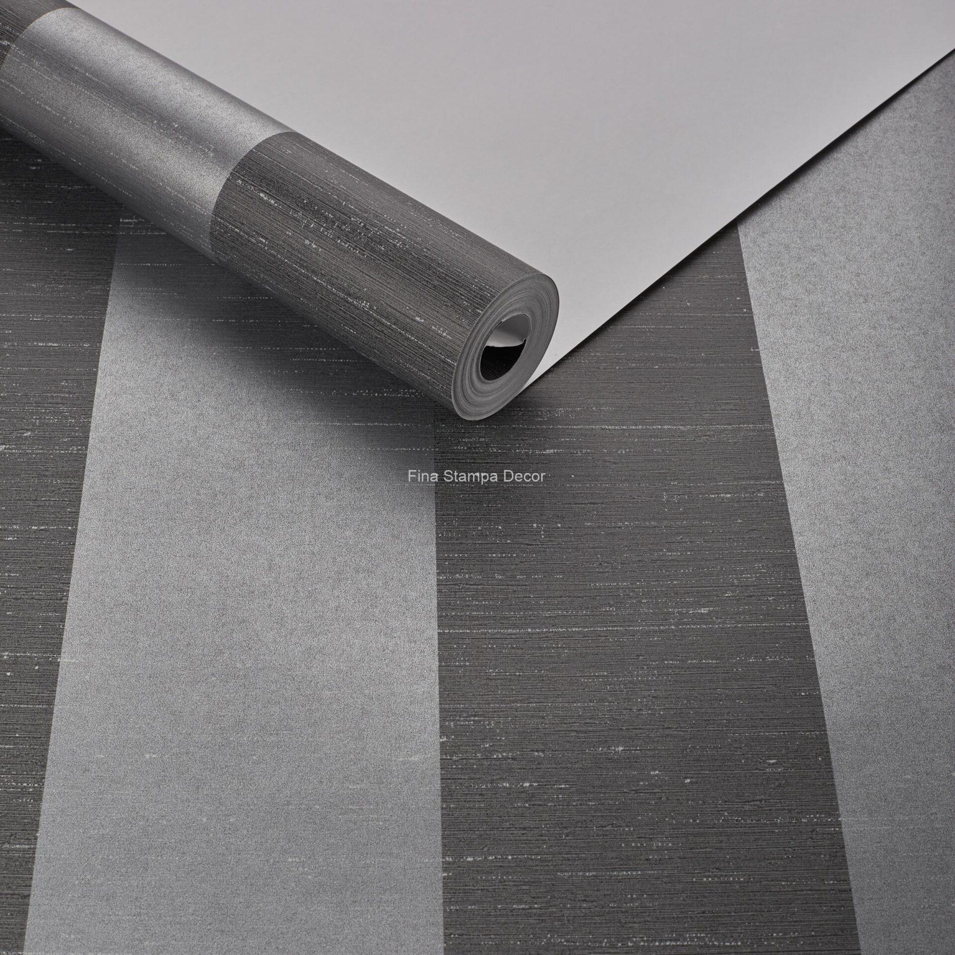 Papel de Parede Listrado Cinza - Imagem 2