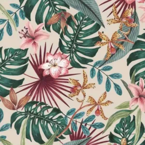 Tecido Impermeável Floral Botânica