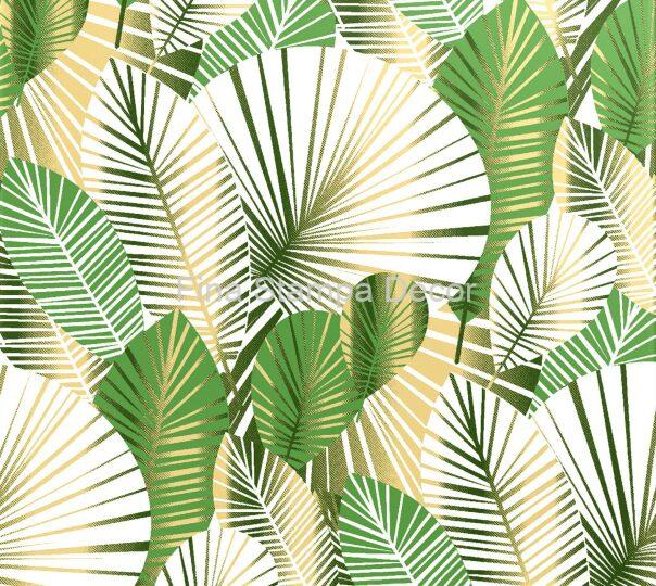 tecido impermeável estampa folhagems