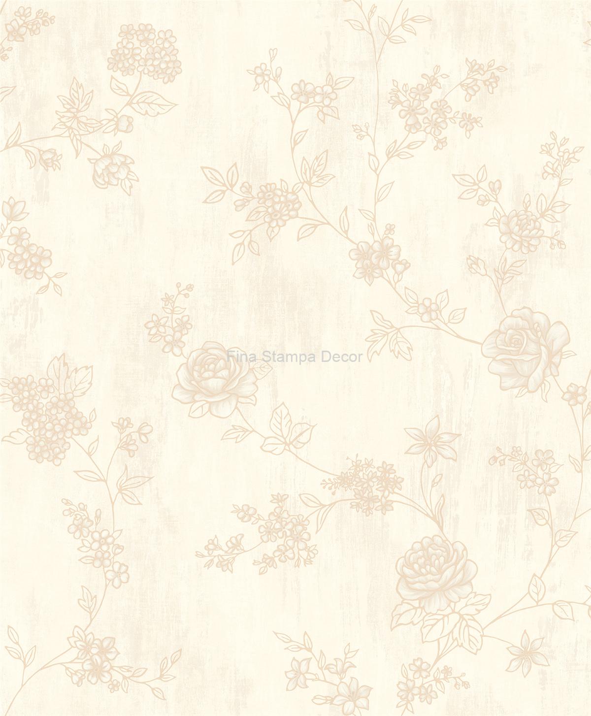 papel de parede textura floral