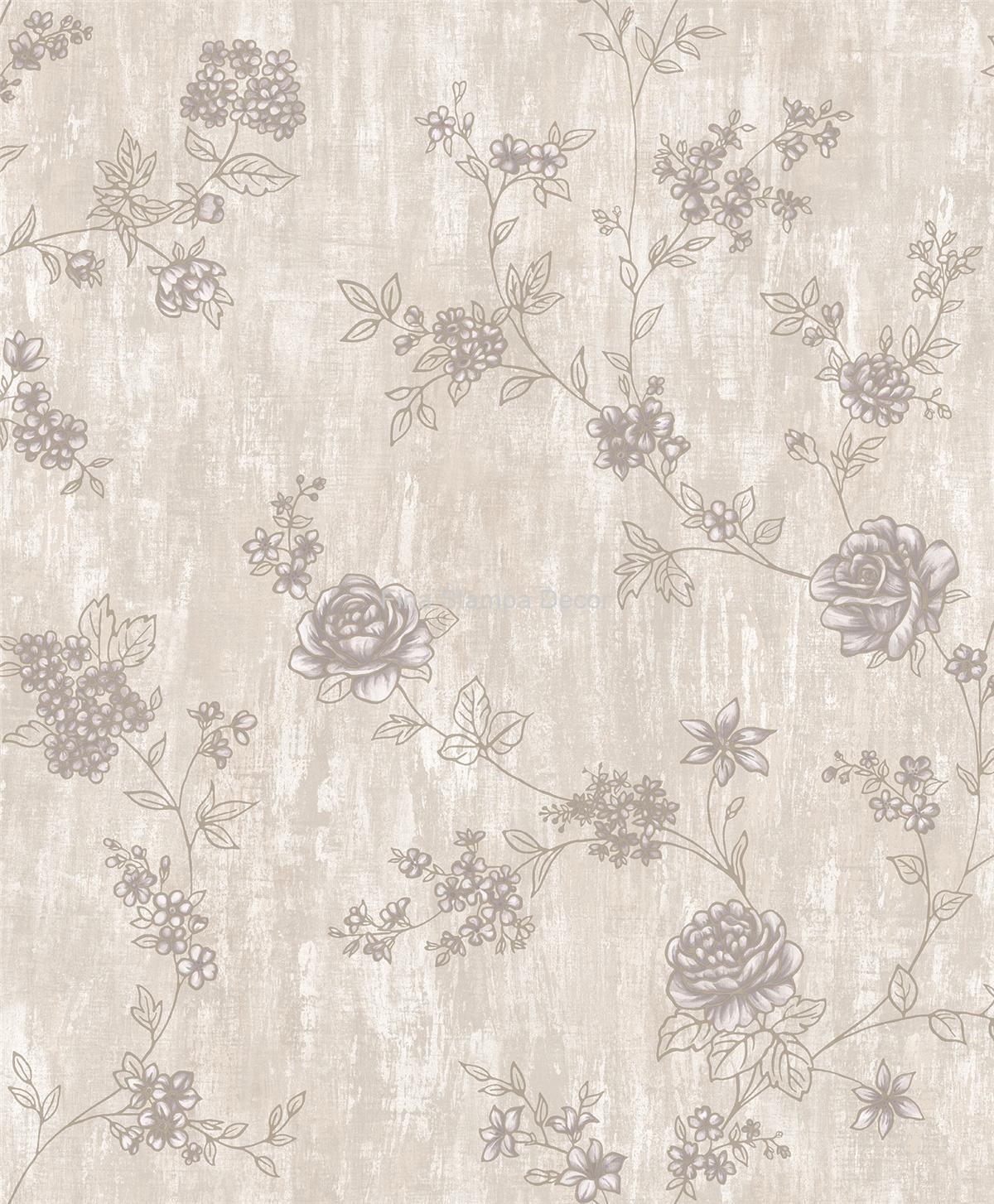 Papel de parede textura floral