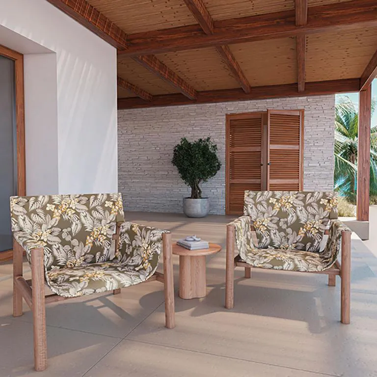 Tecido Impermeável Estampa Floral - Imagem 2