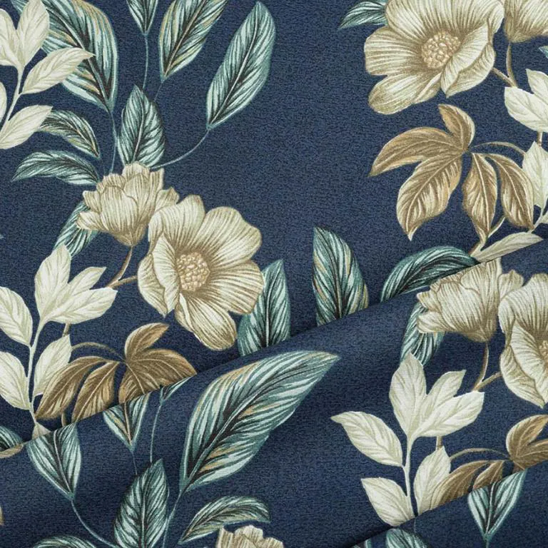 Tecido Impermeável Azul Floral - Imagem 3