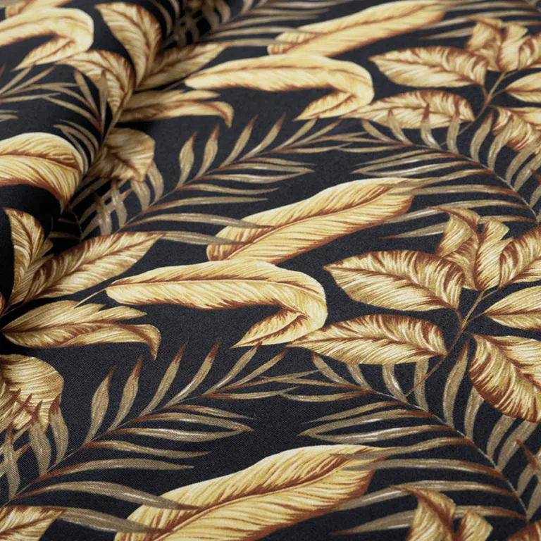 Papel de Parede Preto Folhagem - Imagem 3