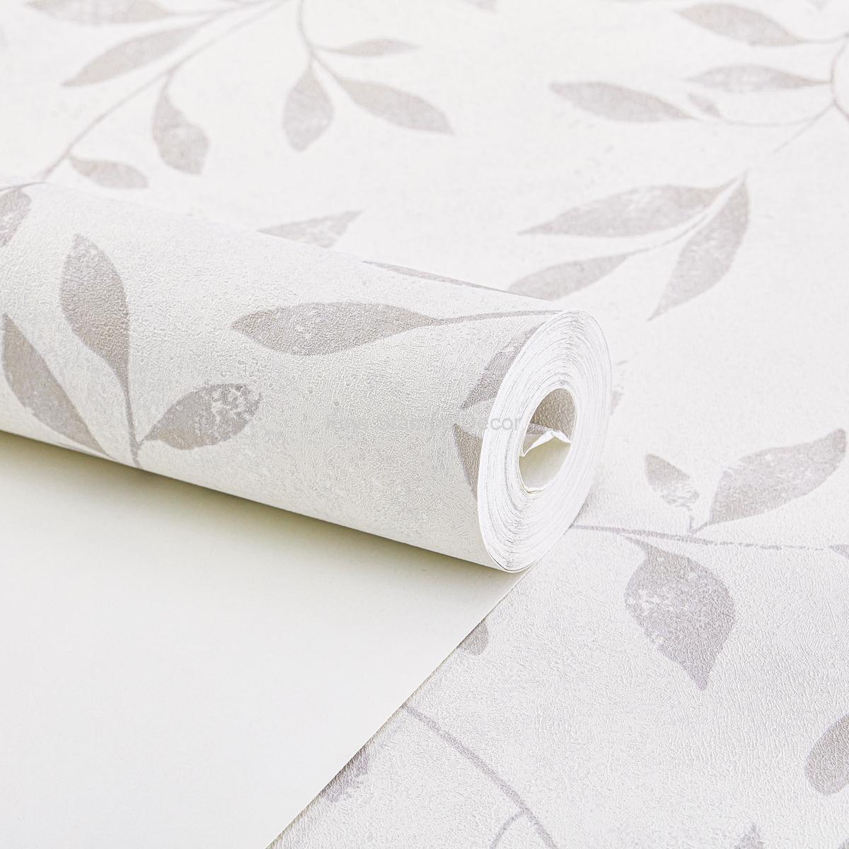 Papel de Parede Marfim Folinhas - Imagem 3