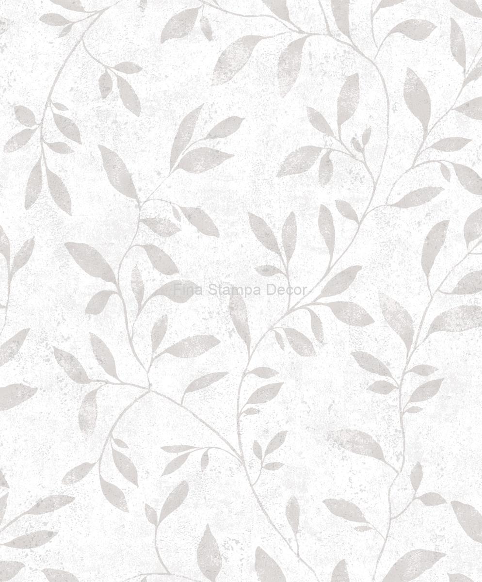 papel de parede marfim folhinhas