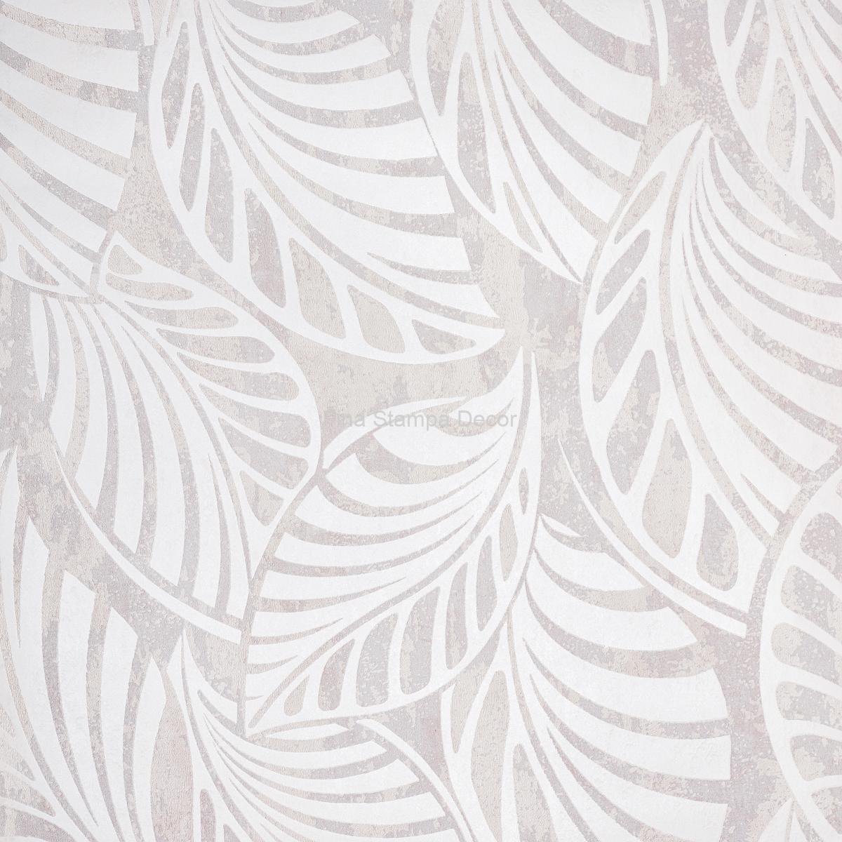 Papel de Parede Cinza Folhas - Imagem 2