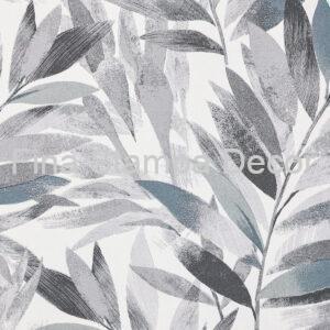 Papel de Parede Folhas Acinzentadas
