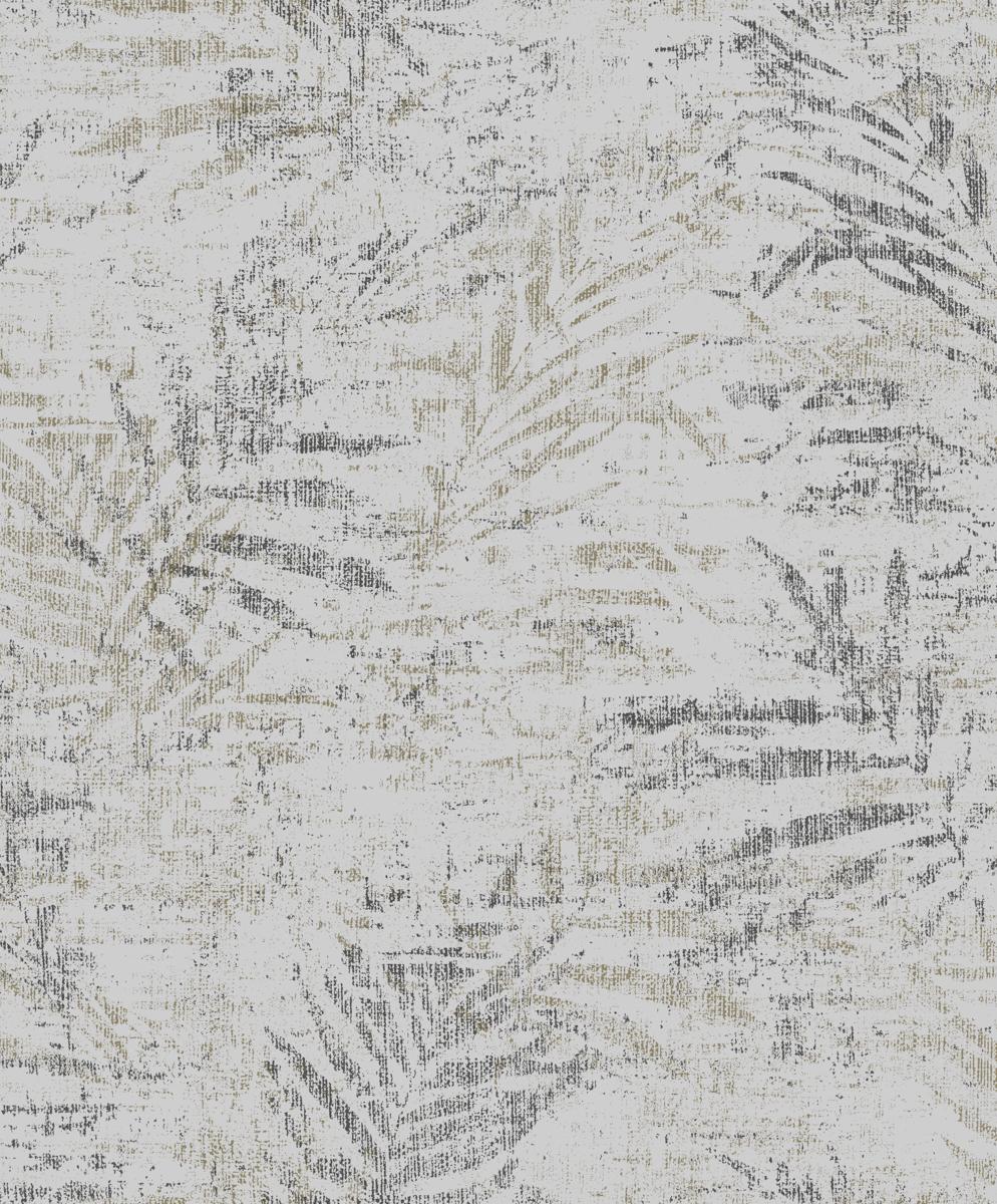 papel de parede folha cinza