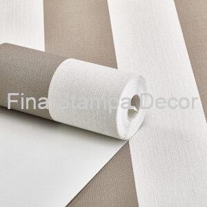 Papel de Parede Listrado Fendi