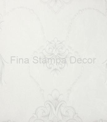 papel de parede adamascado off white