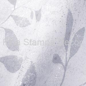 Papel de Parede Folhas Cinza