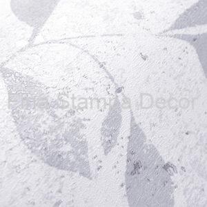 Papel de Parede Folhas Cinza