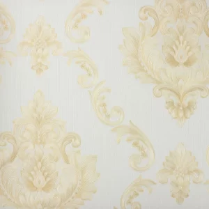 Papel de Parede Adamascado Branco