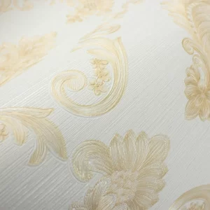 Papel de Parede Adamascado Branco
