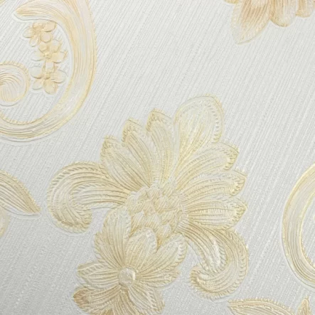 Papel de Parede Adamascado Branco - Image 3