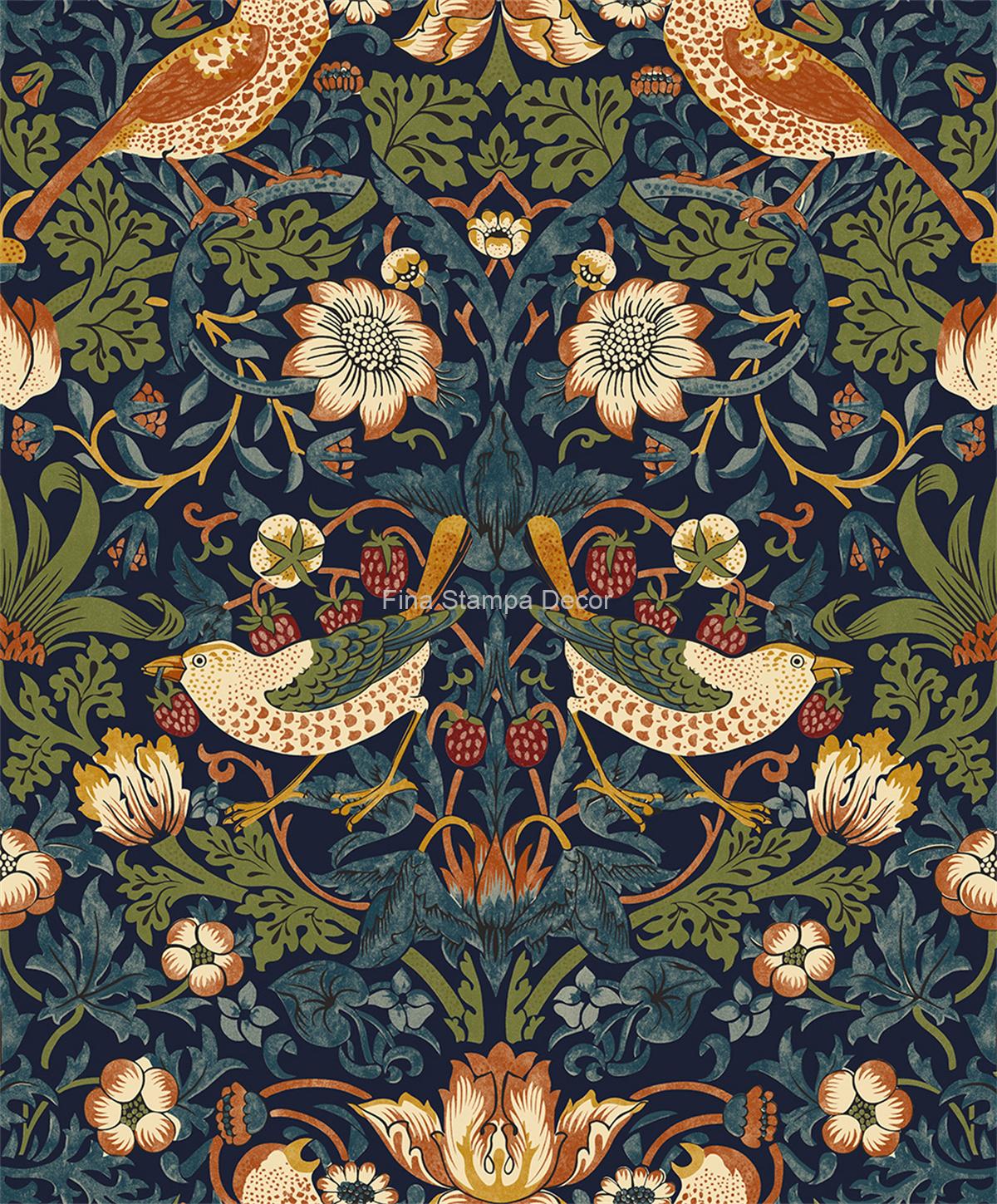 papel de parede passaros e flores