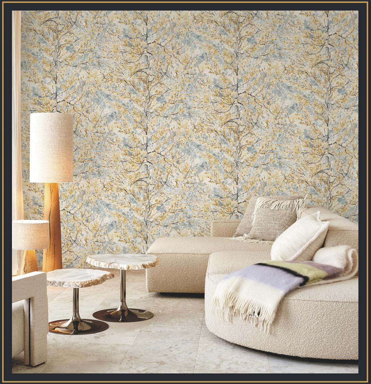 Papel de Parede Arvoredo amarelo - Imagem 2