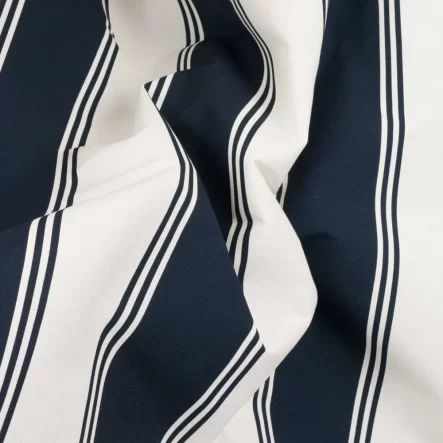Tecido Listrado Azul Marinho - Imagem 2