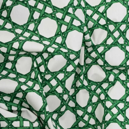 Tecido Impermeável Geométrico Verde - Imagem 2