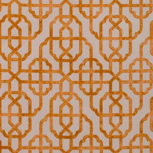 Tecido Impermeável Geométrico Caramelo