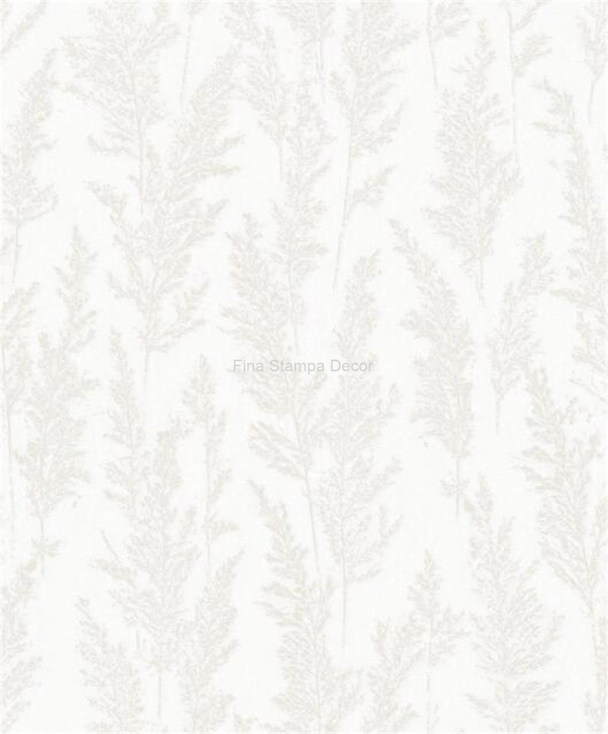 papel de parede ramos branco