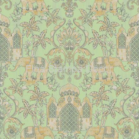 papel de parede indiano verde