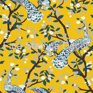 Papel de Parede Flores e Pássaros