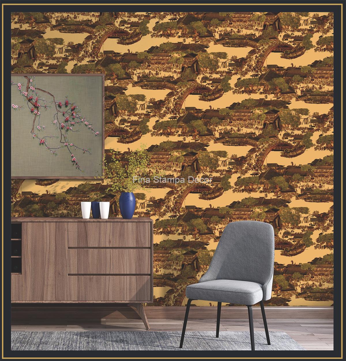 Papel de Parede Vintage Oriente - Imagem 2