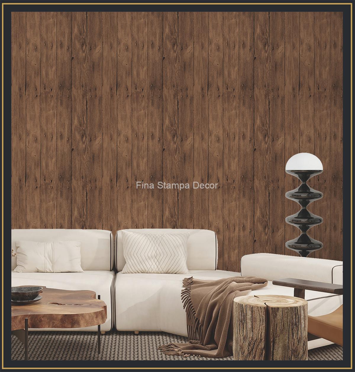 Papel de Parede Madeira Marrom - Imagem 2