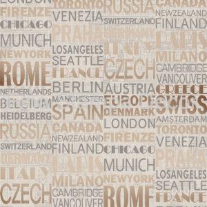 Papel de Parede Vintage Países