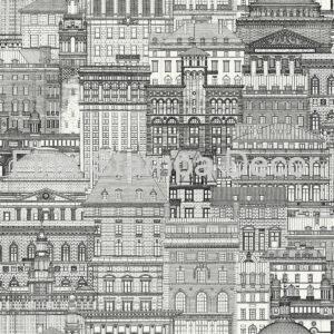 Papel de Parede Vintage Cidade