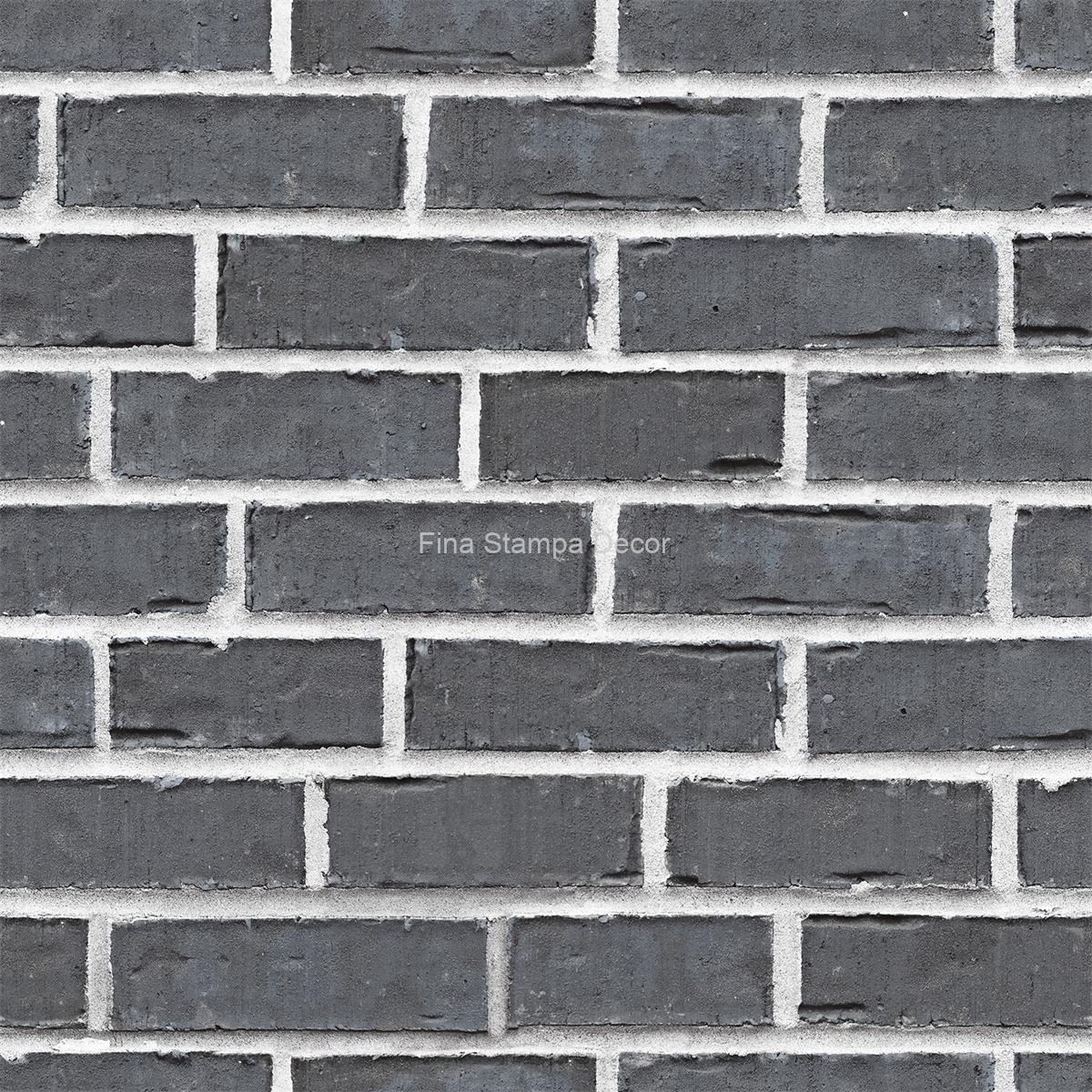 papel de parede tijolinho cinza