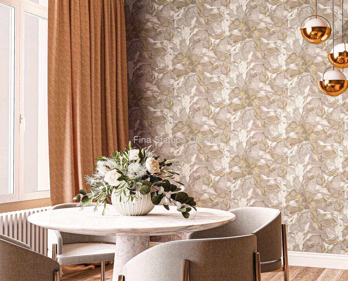 Papel de Parede Marmorizado Bege - Imagem 3