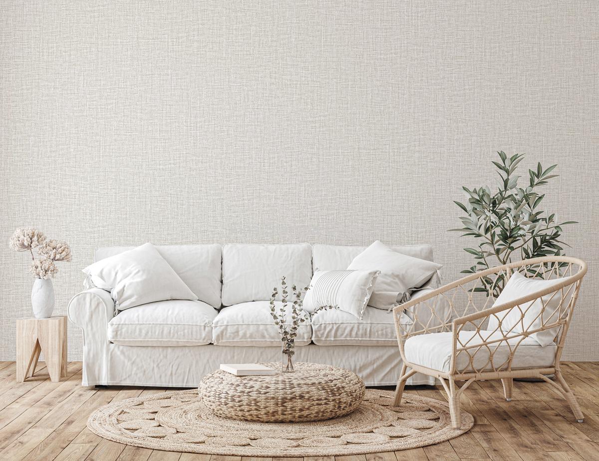 Papel de Parede Linho Cinza - Imagem 2