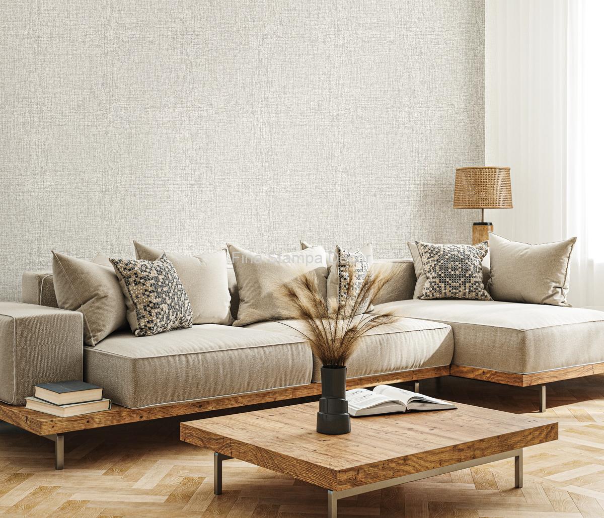 Papel de Parede Linho Cinza - Imagem 3