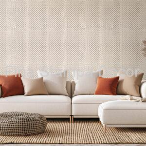 Papel de Parede Bege Geométrico