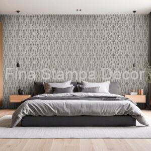 Papel de Parede Tecido Pespontado