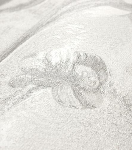 papel de parede floral bege