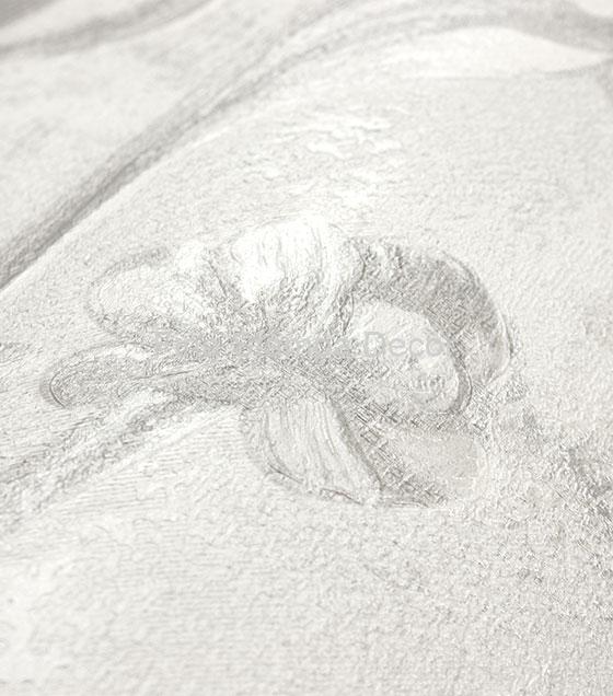 papel de parede floral bege