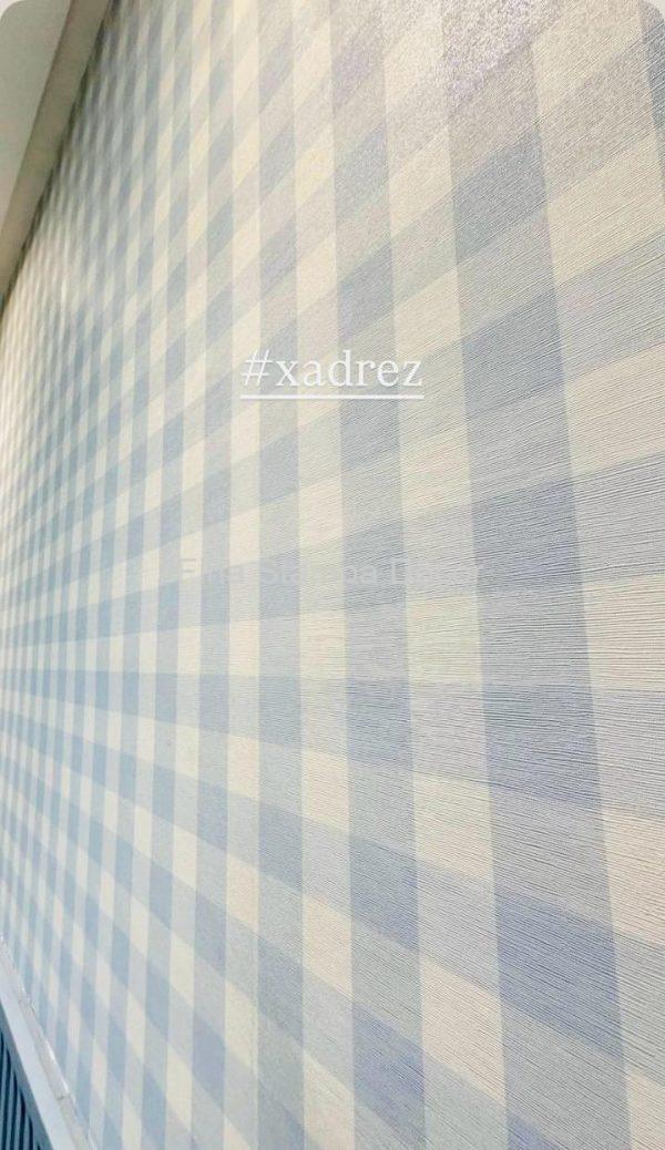 Papel de Parede Xadrez Azul - Imagem 3