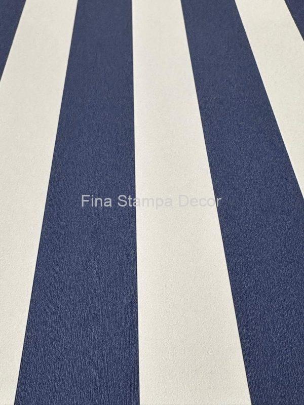 papel de parede listrado azul