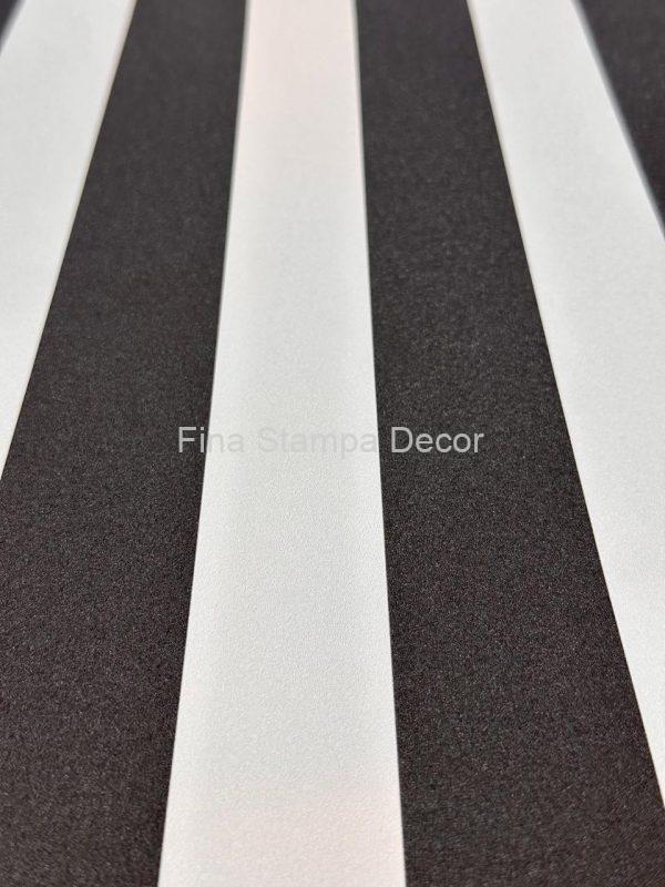 papel de parede listrado preto