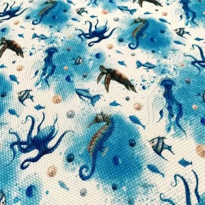 Tecido Estampa Fundo do Mar